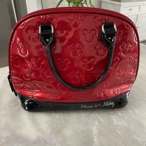 (1616) LOUNGEFLY Disney Minnie Loves Mickey Handbag | Purse